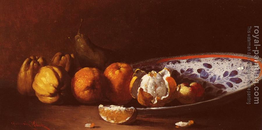 Germain Theodure Clement Ribot : Clement Nature Morte Aux Fruits